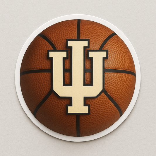 IU Basketball Sticker - Customer Sticker Print for Indiana University Bloomington