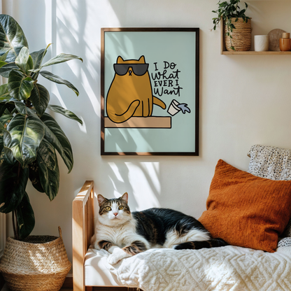 I Do What Ever I Want Unframed Art Print