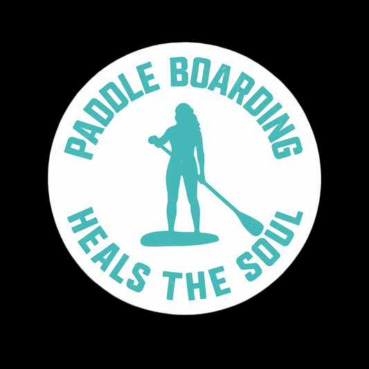 Blue I'd Rather Be Paddle Boarding Sticker