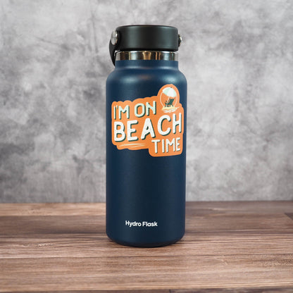 I'm on Beach Time Sticker