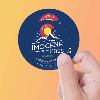 Imogene Pass Colorado Stickers