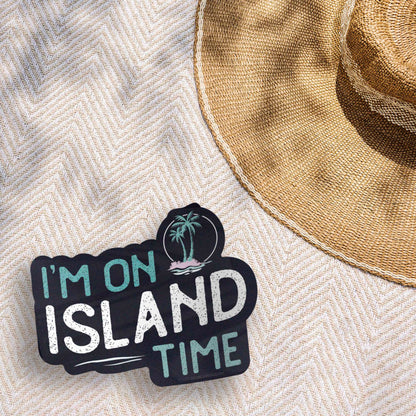 I'm on Island Time Beach Sticker