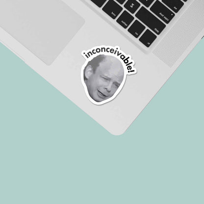 Inconceivable Funny Movie Quote Sticker