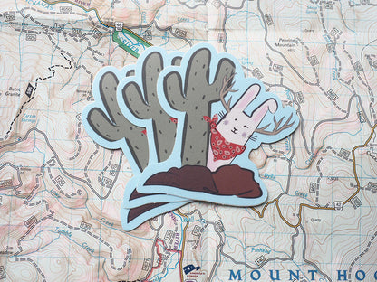 Cute Jackalope Sticker