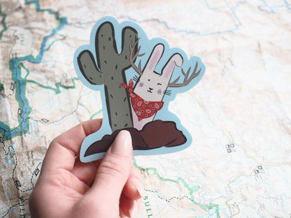 Cute Jackalope Sticker