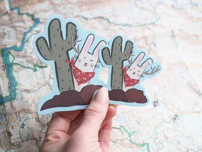 Cute Jackalope Sticker