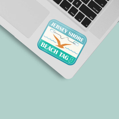 Jersey Shore Beach Tag Sticker
