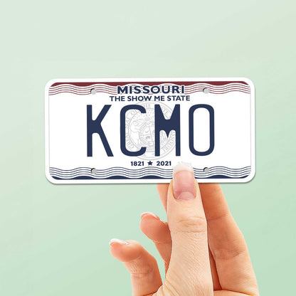 Missouri License Plate Sticker - Choose Your MO City Decal