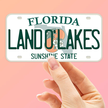Florida License Plate Stickers - Choose Your FL City or National Park Decal