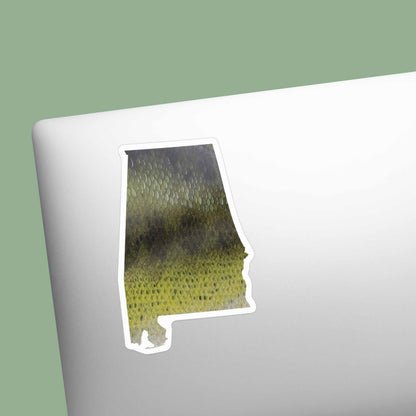 Largemouth Bass Alabama Fishing Sticker
