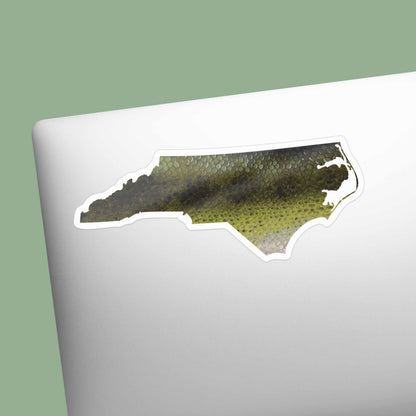Largemouth Bass North Carolina Fishing Sticker