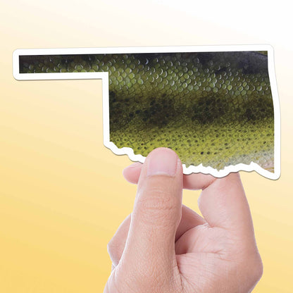 Largemouth Bass Oklahoma Sticker - OK Fishing Decal