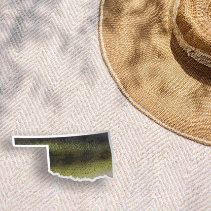 Largemouth Bass Oklahoma Sticker - OK Fishing Decal