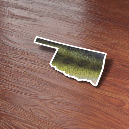 Largemouth Bass Oklahoma Sticker - OK Fishing Decal