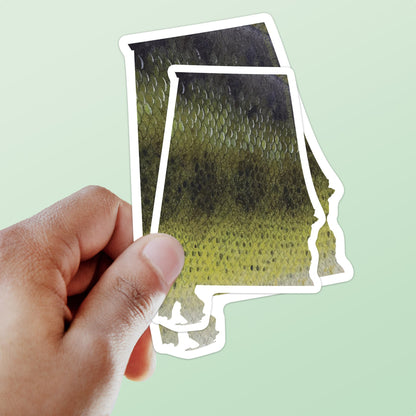 Largemouth Bass Alabama Fishing Sticker