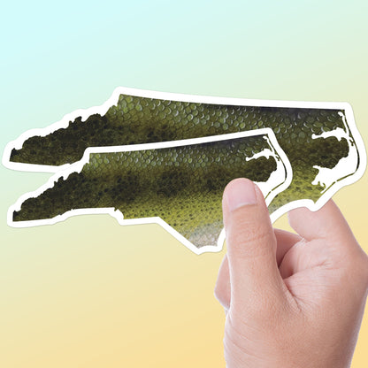 Largemouth Bass North Carolina Fishing Sticker