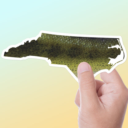 Largemouth Bass North Carolina Fishing Sticker