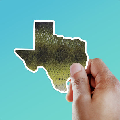 Largemouth Bass Texas Fishing Sticker