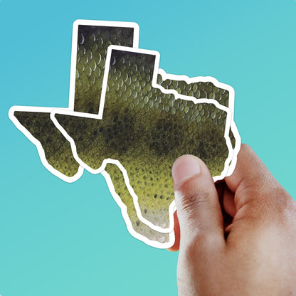 Largemouth Bass Texas Fishing Sticker