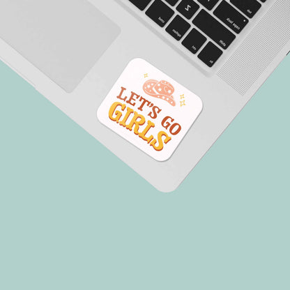 Let's Go Girls Sticker - Mini Cowgirl Decal