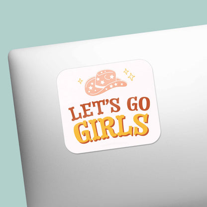 Let's Go Girls Sticker - Mini Cowgirl Decal
