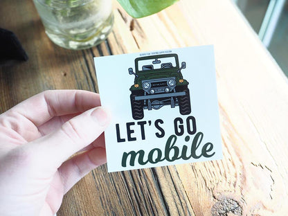 Lets Go Mobile Toyota Land Cruiser FJ40 Bumper Sticker