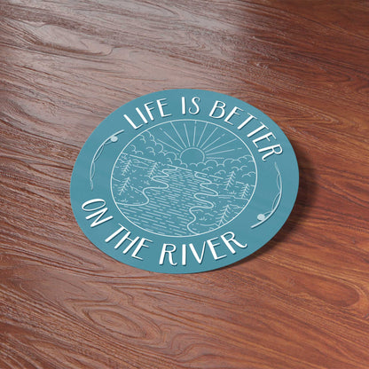 Life is Better on the River Sticker