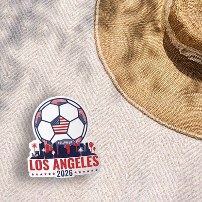 Los Angeles Skyline USA Soccer Sticker - LA Sports Decal