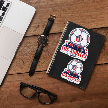 Los Angeles Skyline USA Soccer Sticker - LA Sports Decal