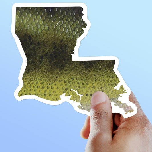 Largemouth Bass Louisiana Fishing Sticker