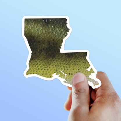 Largemouth Bass Louisiana Fishing Sticker