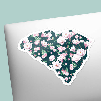South Carolina Magnolia Flower Sticker - Cute Southern Decals
