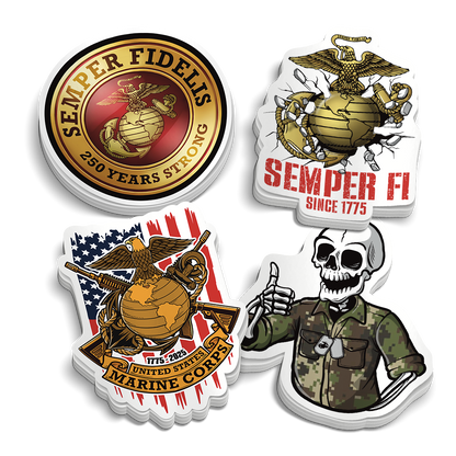 Marine Corps 250th Birthday Pack (11 Stickers)