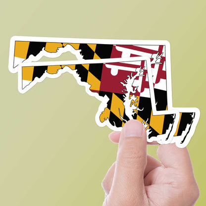 Maryland Flag Bumper Sticker