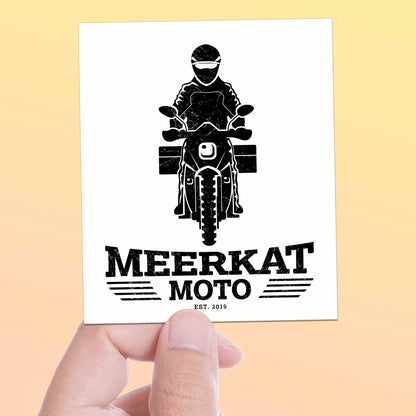 Meerkat Moto Rectangle Sticker - ADV Rider