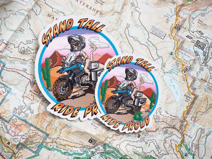 Meerkat Moto Artwork Sticker