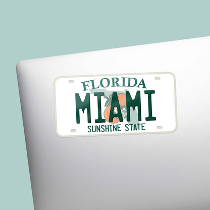 Florida License Plate Stickers - Choose Your FL City or National Park Decal