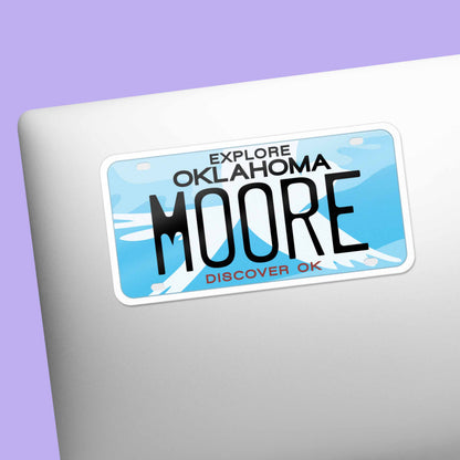 Oklahoma License Plate Stickers - Choose Your OK City