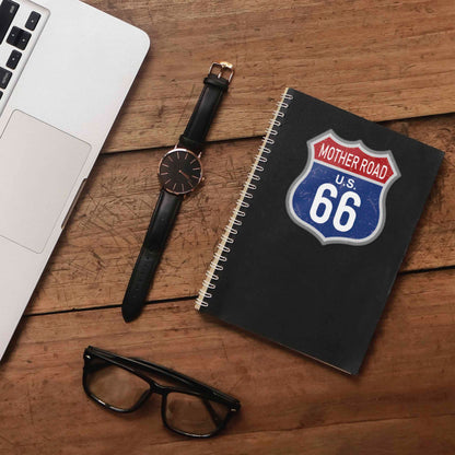 The Mother Road Blue Route 66 Sticker - Cool Vintage Highway Sign Decal