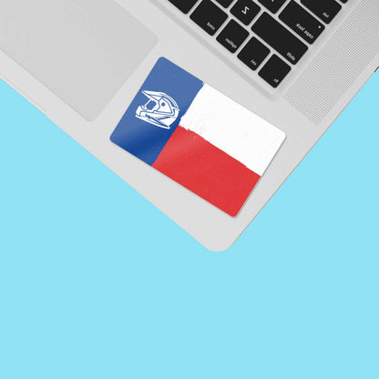 Motorcycle Helmet Texas Flag Sticker - Cool TX Offroad Decals for Laptop