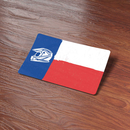 Motorcycle Helmet Texas Flag Sticker - Cool TX Offroad Decals for Laptop