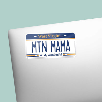 Mountain Mama West Virginia License Plate Sticker