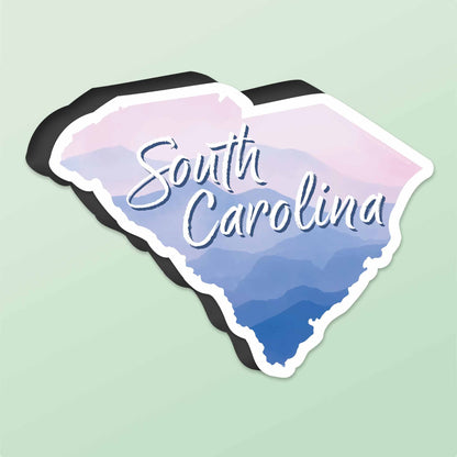 Mountains South Carolina Car Magnet - Flexible SC Fridge Magnet