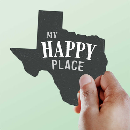 My Happy Place Texas Sticker