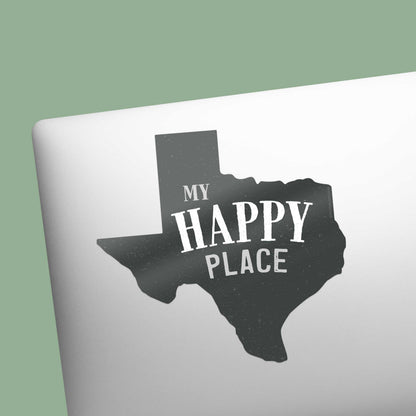 My Happy Place Texas Sticker
