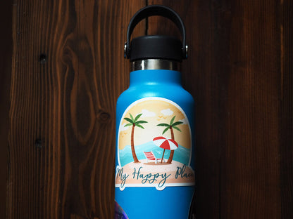 My Happy Place Beach Sticker