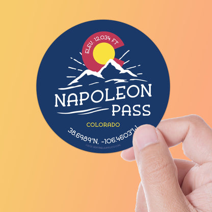 Napoleon Pass Colorado Stickers