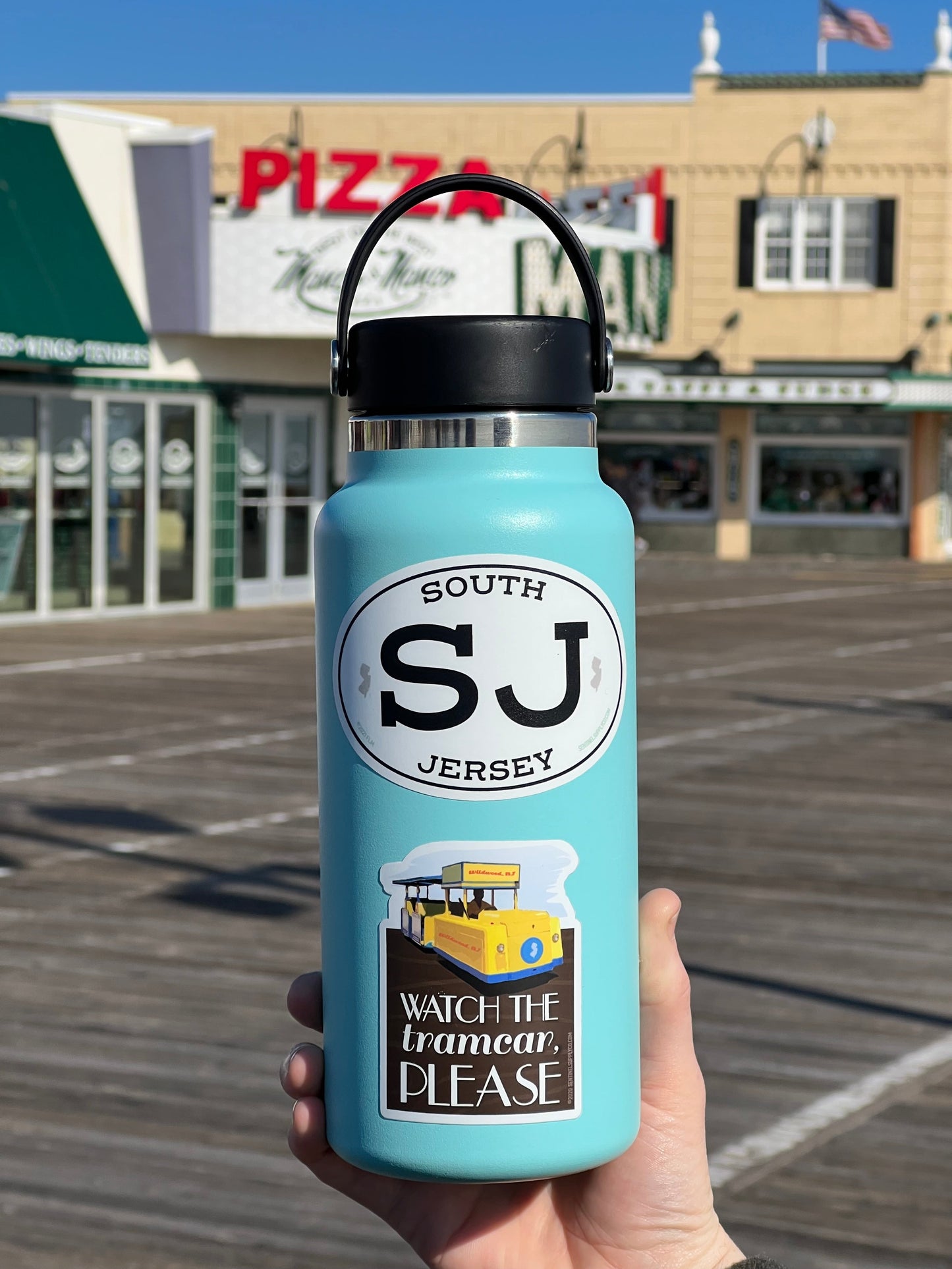 White Oval South Jersey NJ Sticker