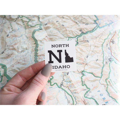 White Oval North Idaho Bumper Sticker