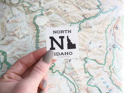 Mini Square North Idaho Sticker